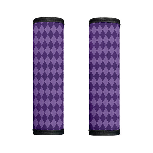 Purple Harlequin Pattern Print Handle Covers