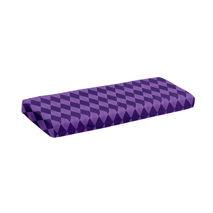Purple Harlequin Pattern Print Piano Keyboard Cover
