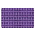 Purple Harlequin Pattern Print Polyester Doormat