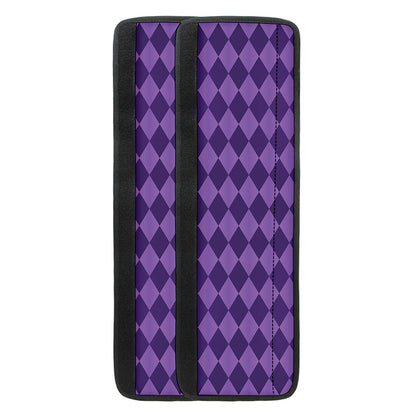 Purple Harlequin Pattern Print Refrigerator Handle Covers