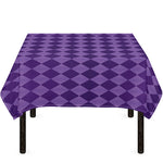 Purple Harlequin Pattern Print Tablecloth