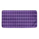 Purple Harlequin Pattern Print Towel