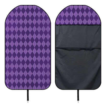 Purple Harlequin Pattern Print Waterproof Car Seat Cover