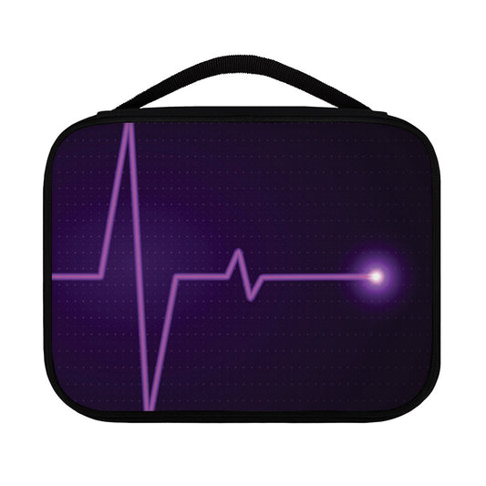 Purple Heartbeat Print Classic Bible Case