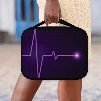 Purple Heartbeat Print Classic Bible Case
