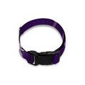 Purple Heartbeat Print Dog Collar