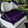 Purple Heartbeat Print Golf Cart Seat Cover