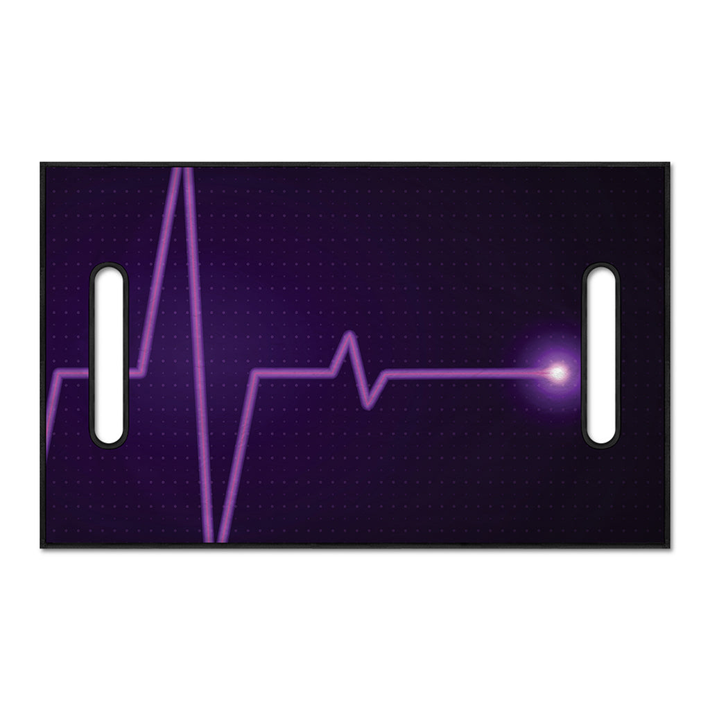Purple Heartbeat Print Golf Cart Seat Cover