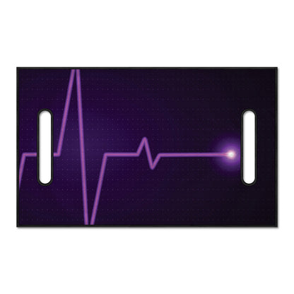 Purple Heartbeat Print Golf Cart Seat Cover