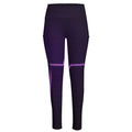 Purple Heartbeat Print High-Waisted Pocket Leggings