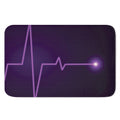 Purple Heartbeat Print Indoor Door Mat