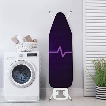 Purple Heartbeat Print Ironing Board Cover