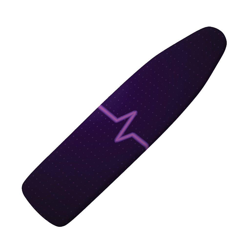 Purple Heartbeat Print Ironing Board Cover