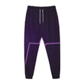 Purple Heartbeat Print Jogger Pants