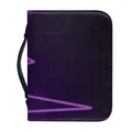 Purple Heartbeat Print Leather Bible Cover