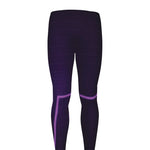 Purple Heartbeat Print Men's leggings