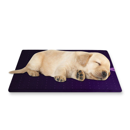 Purple Heartbeat Print Pet Cooling Mat Cover