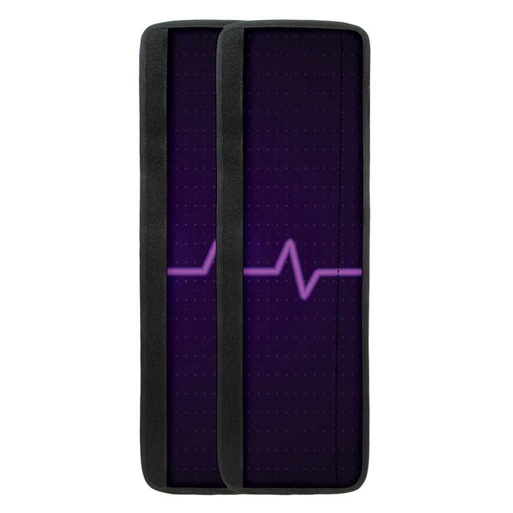 Purple Heartbeat Print Refrigerator Handle Covers