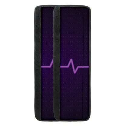 Purple Heartbeat Print Refrigerator Handle Covers