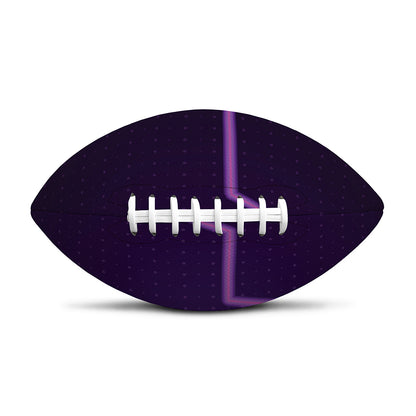 Purple Heartbeat Print Rugby Ball