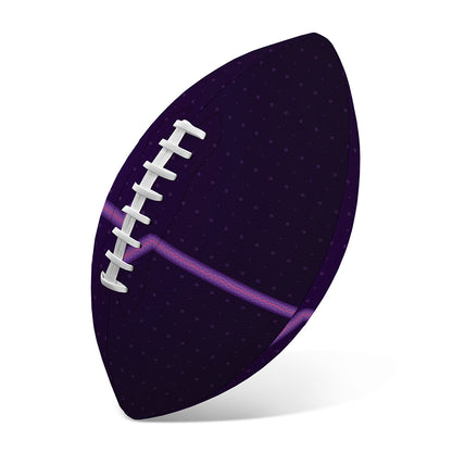 Purple Heartbeat Print Rugby Ball