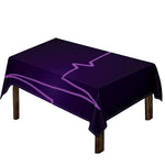 Purple Heartbeat Print Tablecloth