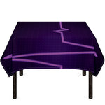 Purple Heartbeat Print Tablecloth