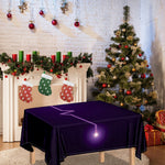 Purple Heartbeat Print Tablecloth