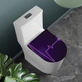 Purple Heartbeat Print Toilet Lid Cover
