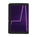 Purple Heartbeat Print Trifold Wallet
