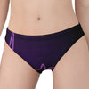 Purple Heartbeat Print Women's Panties