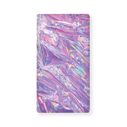 Purple Holographic Print Baby Crib Sheet