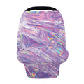Purple Holographic Print Baby Seat Cover