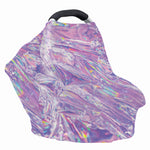 Purple Holographic Print Baby Seat Cover