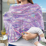 Purple Holographic Print Baby Seat Cover