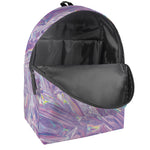 Purple Holographic Print Backpack