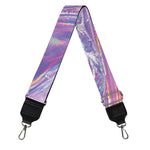 Purple Holographic Print Bag Strap