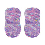 Purple Holographic Print Bar Stool Covers