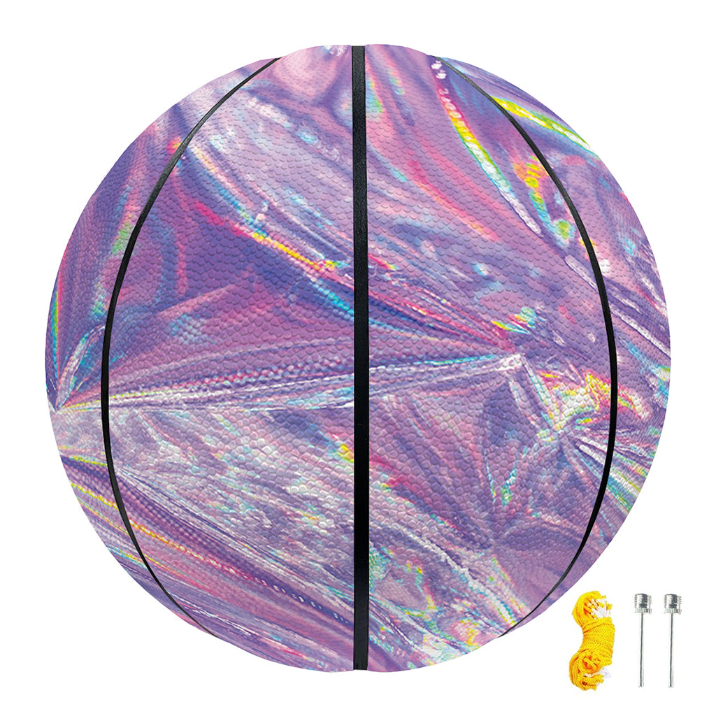 Purple Holographic Print Basketball