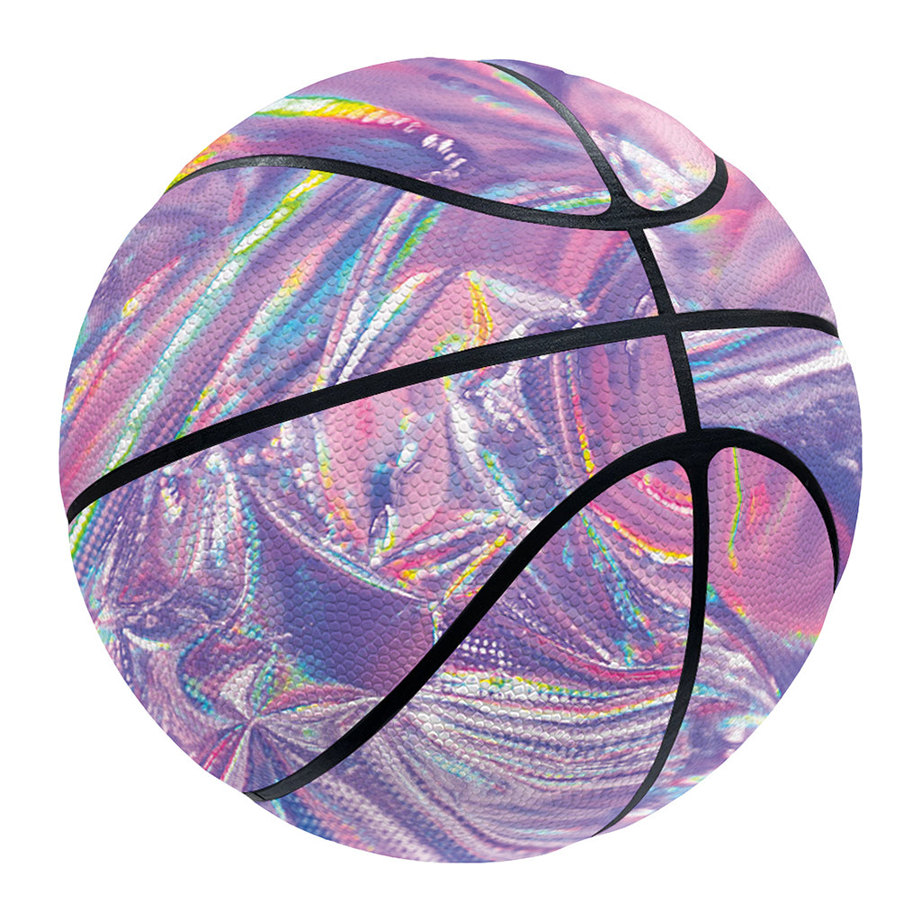 Purple Holographic Print Basketball