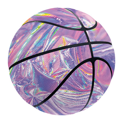 Purple Holographic Print Basketball