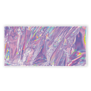 Purple Holographic Print Beach Towel