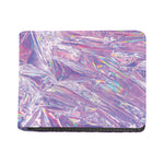 Purple Holographic Print Bifold Wallet