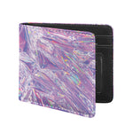 Purple Holographic Print Bifold Wallet