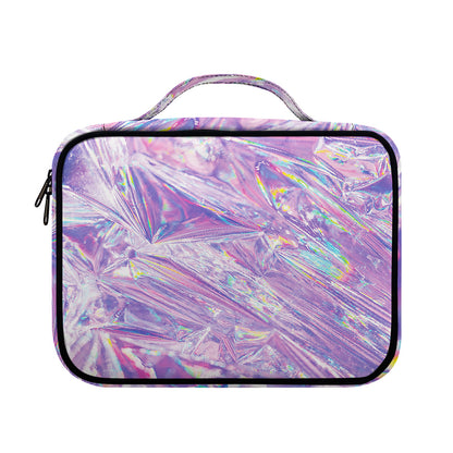 Purple Holographic Print Briefcase Bible Bag