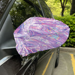 Purple Holographic Print Car Side Mirror Covers