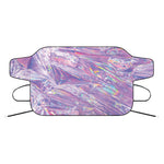 Purple Holographic Print Car Windshield Snow Cover