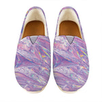 Purple Holographic Print Casual Shoes