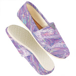 Purple Holographic Print Casual Shoes