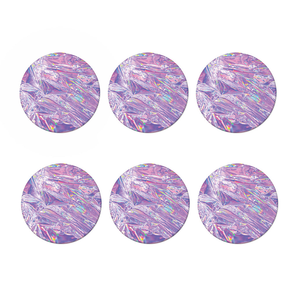 Purple Holographic Print Coaster Set